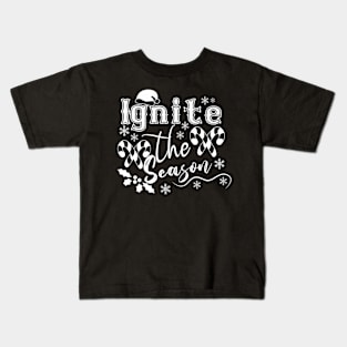 Festive Joy: "Ignite the Season" Winter Apparel Design Kids T-Shirt